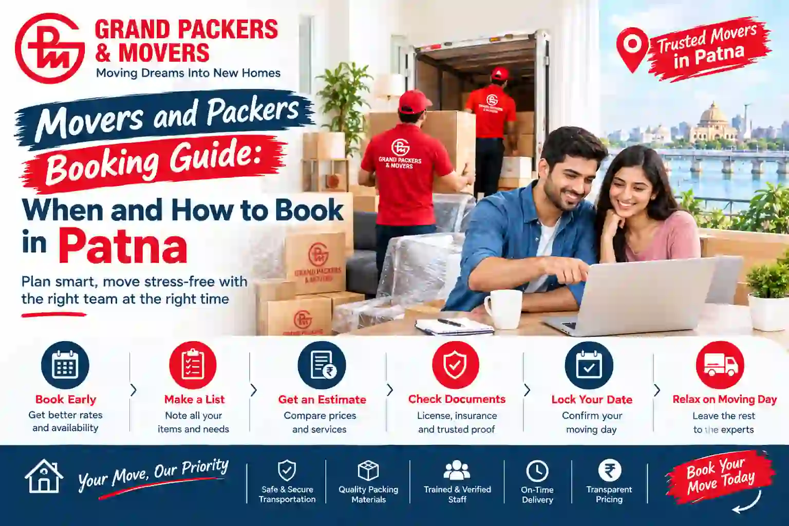 Movers and Packers Booking Guide in Patna: When to Book